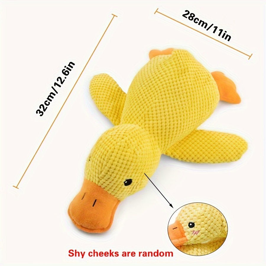 Bite - Resistant Plush Duck Toy with Sound Effects for Small to Medium Dogs - PAWSTHENTICS