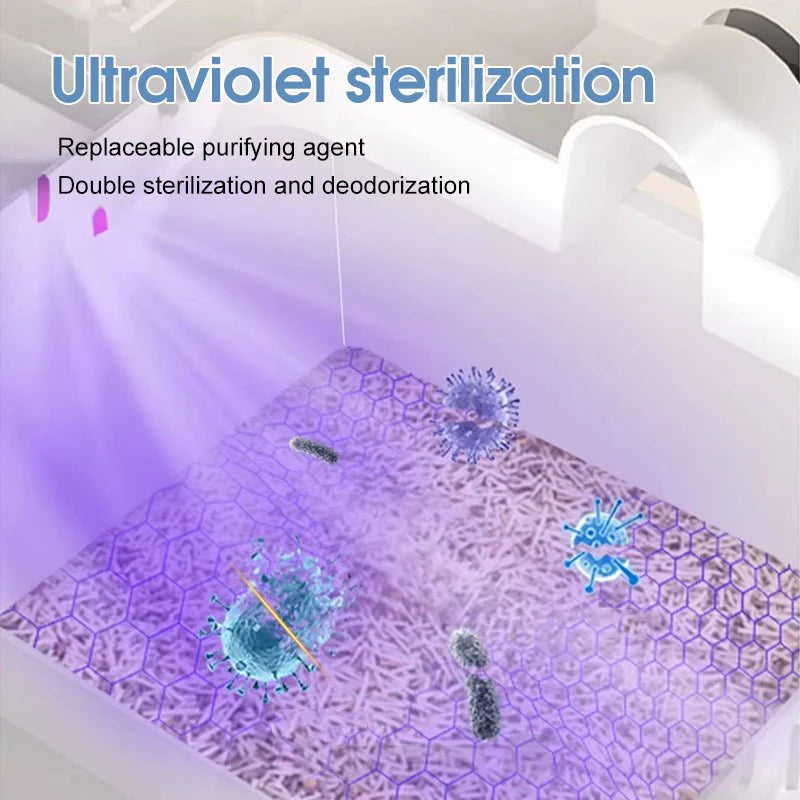 HEYBO Self Cleaning Cat Litter Box 80L Automatic Cat Litter Box with Large Capacity