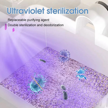 HEYBO Self Cleaning Cat Litter Box 80L Automatic Cat Litter Box with Large Capacity