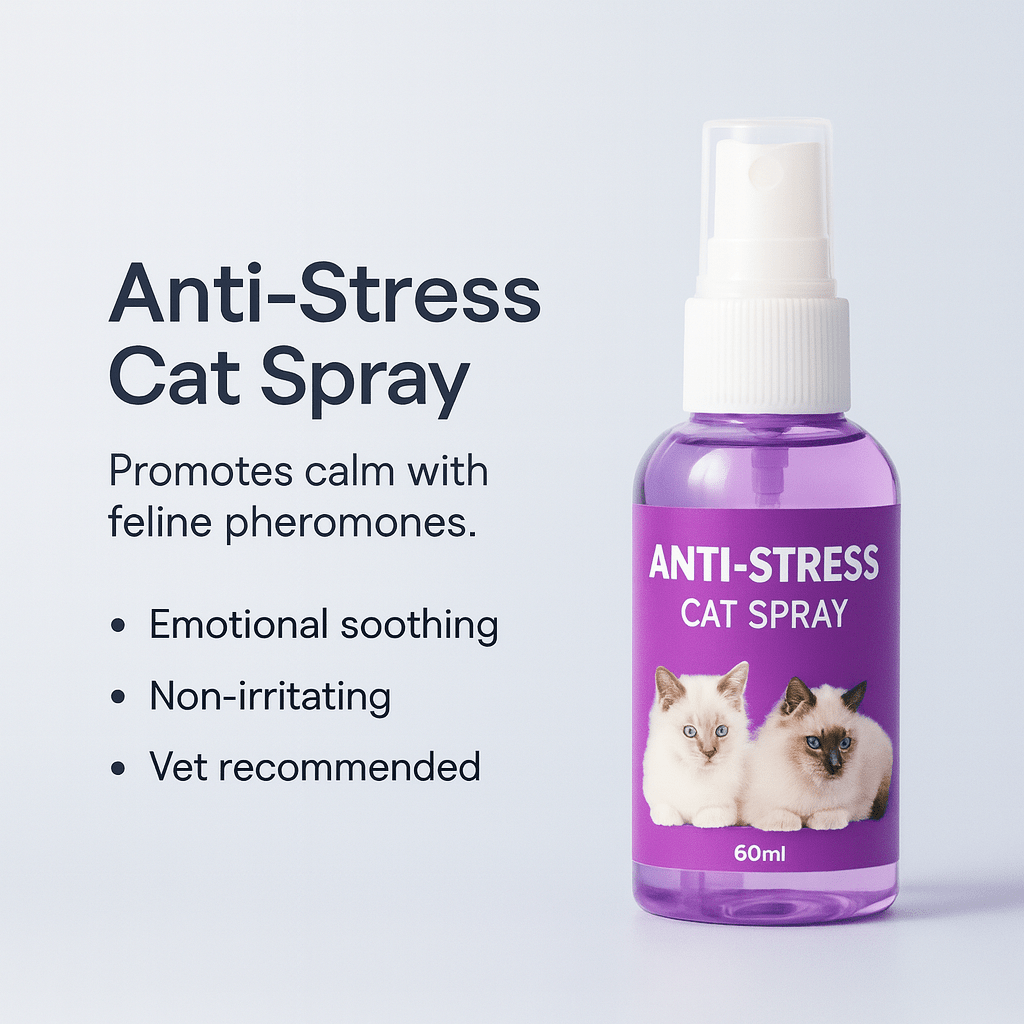 60ml calming spray Feline anti stress pheromone emotional soothing spray Health Cleaning Supplies for Cats - PAWSTHENTICS