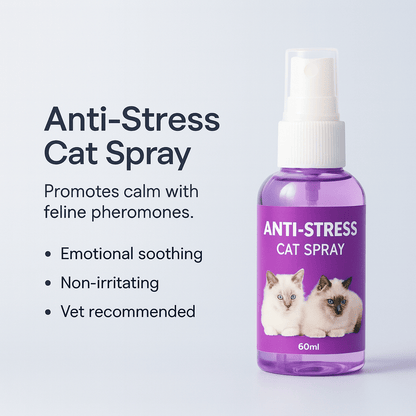 60ml calming spray Feline anti stress pheromone emotional soothing spray Health Cleaning Supplies for Cats - PAWSTHENTICS
