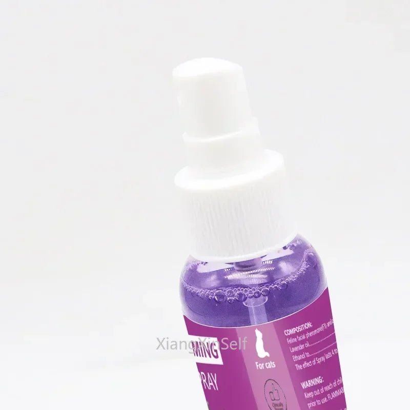 60ml calming spray Feline anti stress pheromone emotional soothing spray Health Cleaning Supplies for Cats - PAWSTHENTICS