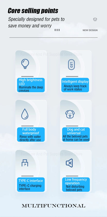 New Dog Paw Trimmer with LED Light