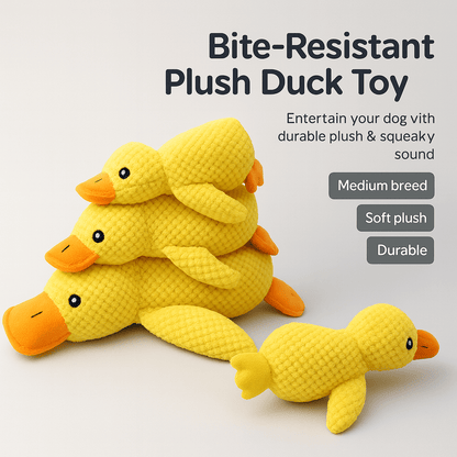 Bite - Resistant Plush Duck Toy with Sound Effects - PAWSTHENTICS