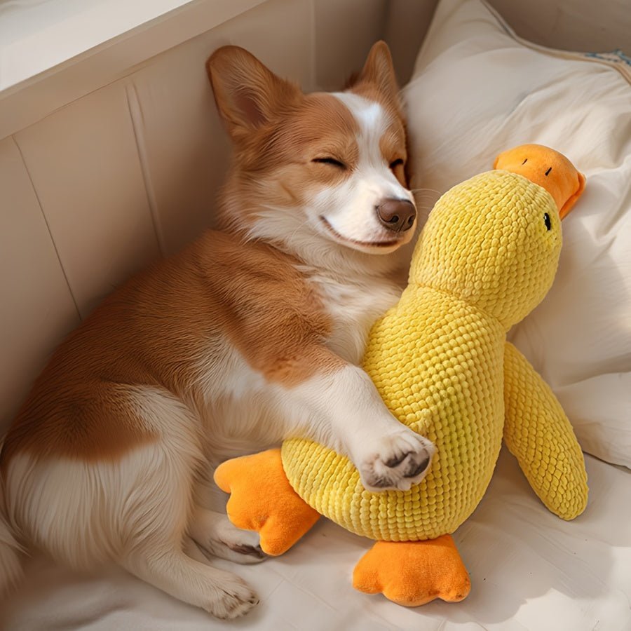 Bite - Resistant Plush Duck Toy with Sound Effects for Small to Medium Dogs - PAWSTHENTICS
