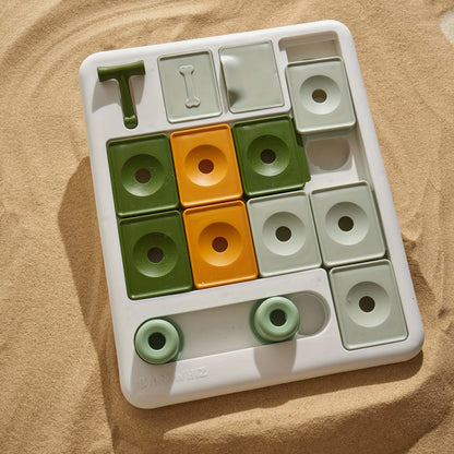 BPA - Free Interactive Dog Puzzle Feeder Toy - Mental Stimulation Treat Puzzle for Slow Eating Fun - Ideal Slow Feeder Toy for Puppies & Adults - PAWSTHENTICS