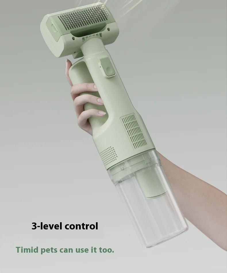 Cat Grooming Vacuum 5Brushes Pet Grooming Kit - PAWSTHENTICS