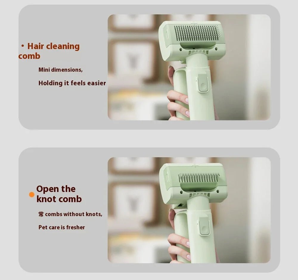 Cat Grooming Vacuum 5Brushes Pet Grooming Kit - PAWSTHENTICS