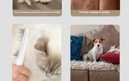 Cat Grooming Vacuum 5Brushes Pet Grooming Kit - PAWSTHENTICS