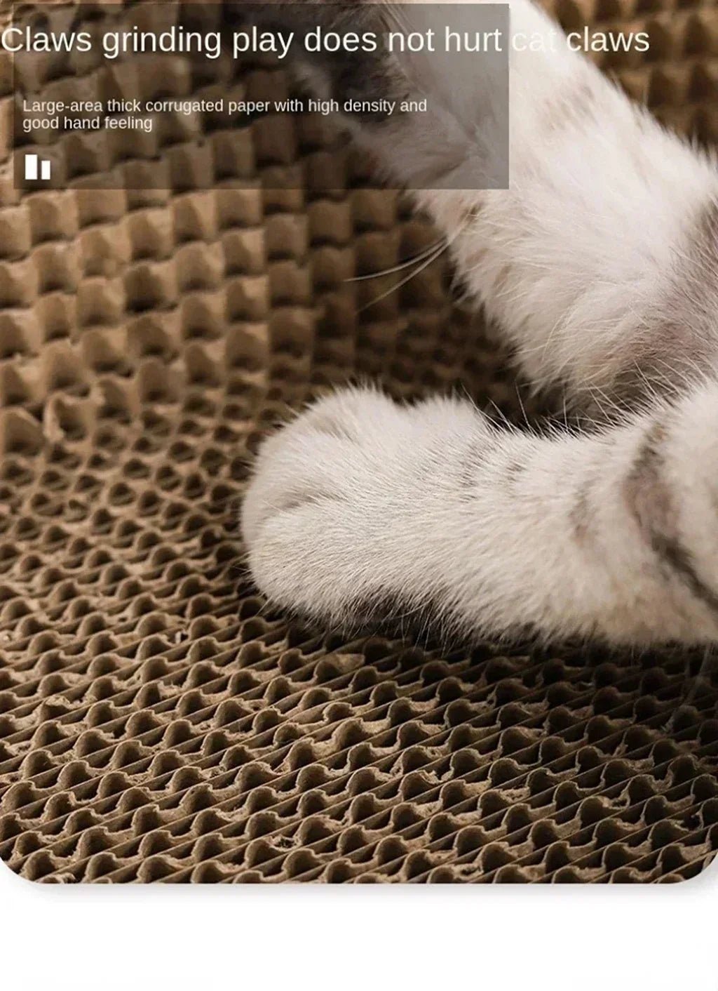 Cat Scratching Board Protect Furniture Grinding Claw Toys Oval Corrugated Paper Wear - resistant Cat Nest Cat Accessories - PAWSTHENTICS