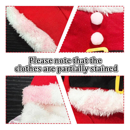 Christmas Cat Costumes Funny Santa Claus Clothes For Small Cats Dogs Xmas New Year Pet Cat Clothing Winter Kitty Kitten Outfits - PAWSTHENTICS