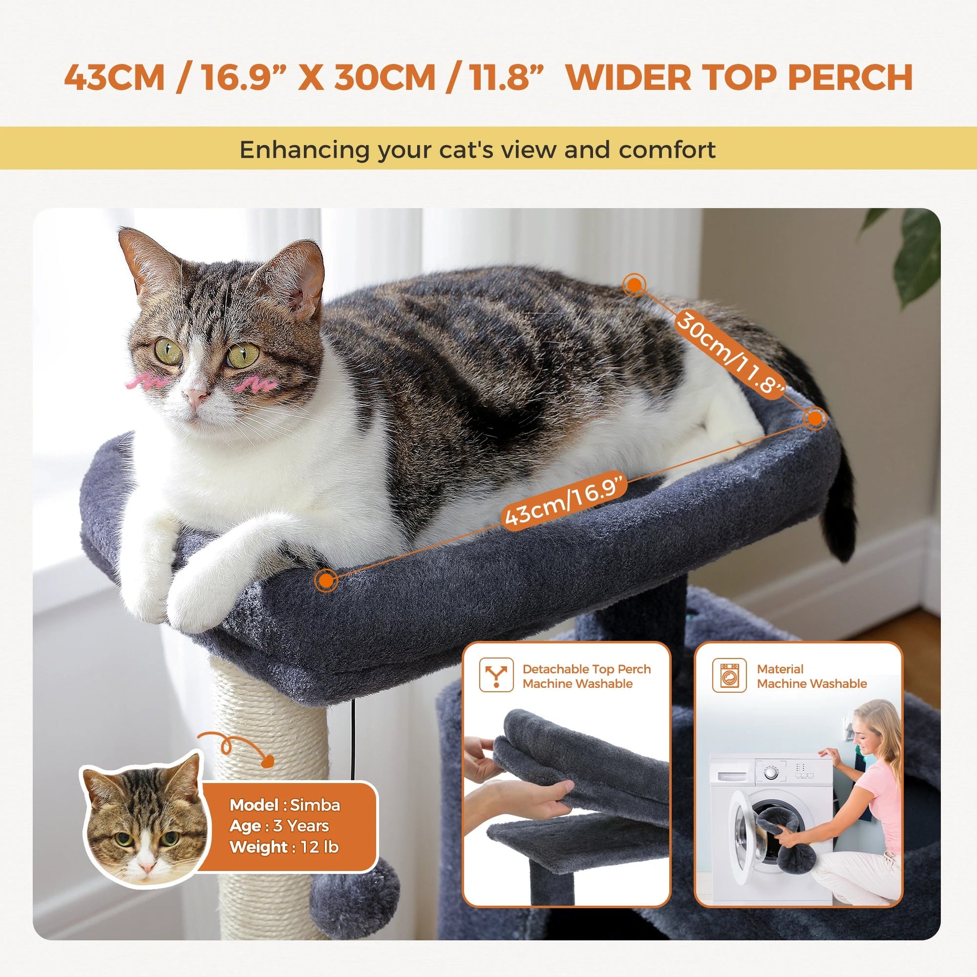 Cozy Cat Lagoon Tree - PAWSTHENTICS