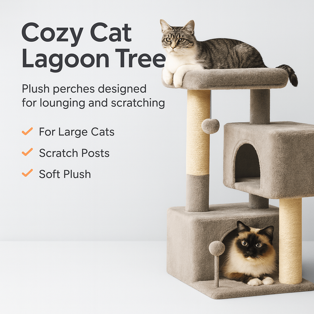 Cozy Cat Lagoon Tree - PAWSTHENTICS