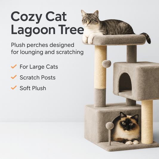 Cozy Cat Lagoon Tree - PAWSTHENTICS