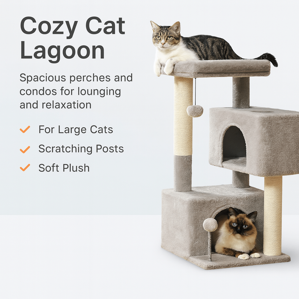 Cozy Cat Lagoon Tree - PAWSTHENTICS