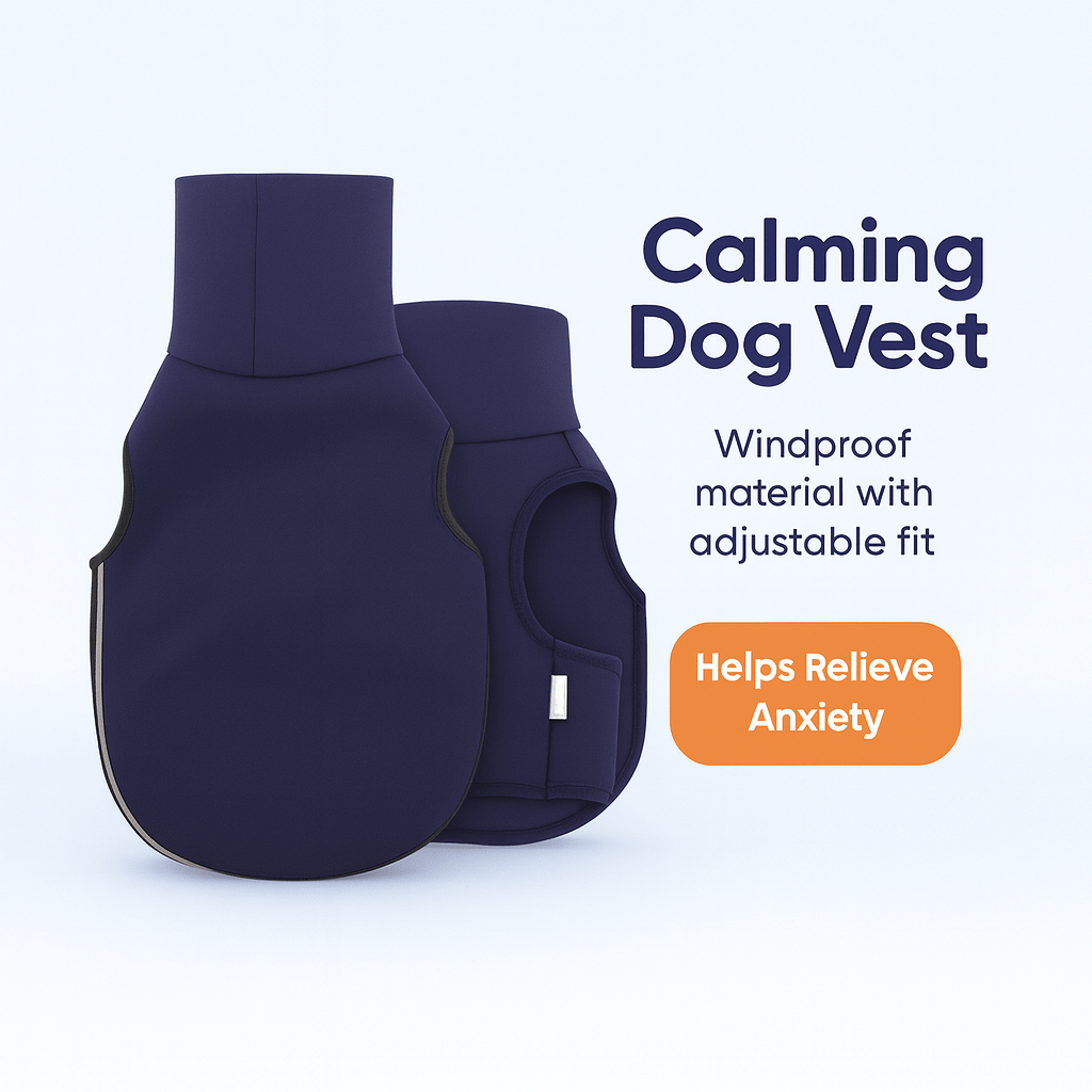 Dog Calming Wrap: Elastic Anxiety Vest with Hoodie - PAWSTHENTICS