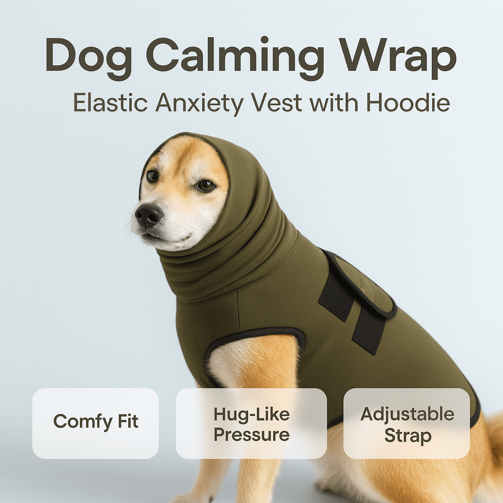 Elastic Anxiety Vest with Hoodie for Dogs
