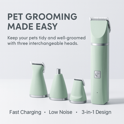 Dog Clipper 3 in 1 Pet Electric Hair Shaver With Cat Nail Grinder Trimmer Dog's Haircut Grooming Tools Cat Claw Cutter - PAWSTHENTICS