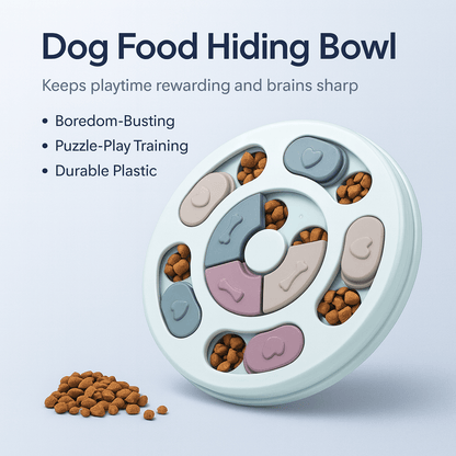 Dog Food Hiding Bowl, Slow Food Training, Dog Educational Toy To Relieve Boredom - PAWSTHENTICS