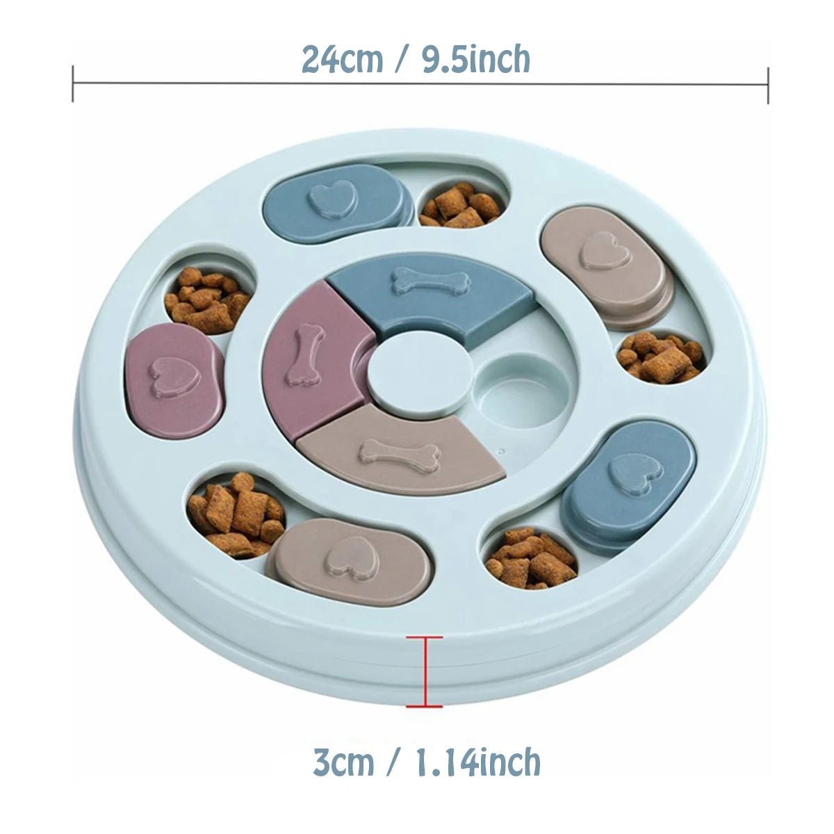 Dog Food Hiding Bowl, Slow Food Training, Dog Educational Toy To Relieve Boredom - PAWSTHENTICS