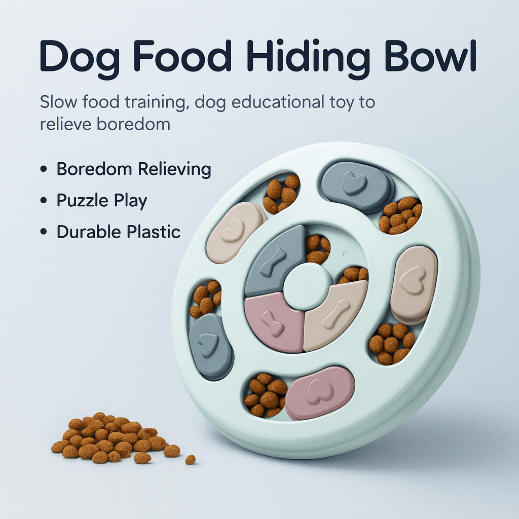 Dog Food Hiding Bowl, Slow Food Training, Dog Educational Toy To Relieve Boredom - PAWSTHENTICS