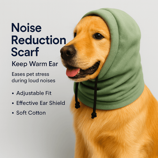 Dog Noise Reduction Prevent Fright Scarf Keep Warm Ear - PAWSTHENTICS