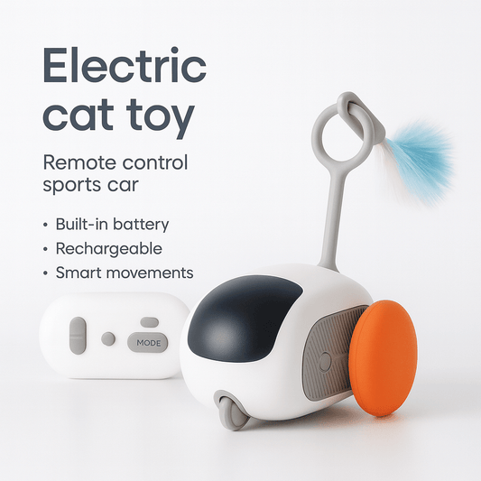 Electric cat toy remote control sports car - PAWSTHENTICS