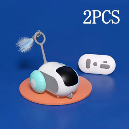 Electric cat toy remote control sports car self entertainment toy suitable for cats indoor interactive intelligent - PAWSTHENTICS