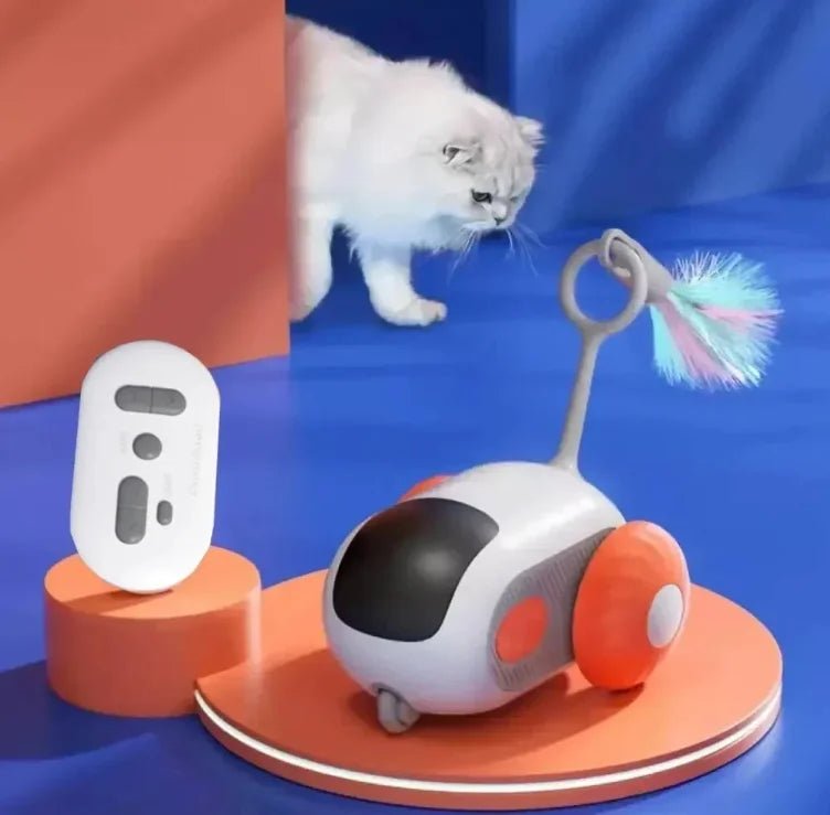 Electric cat toy remote control sports car self entertainment toy suitable for cats indoor interactive intelligent - PAWSTHENTICS
