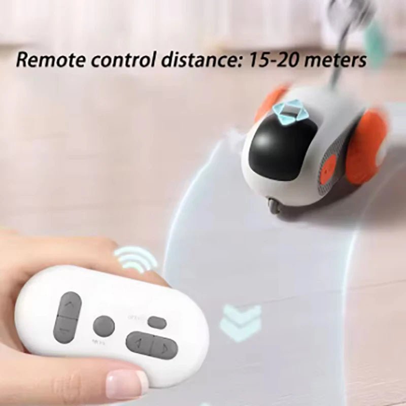Electric cat toy remote control sports car self entertainment toy suitable for cats indoor interactive intelligent - PAWSTHENTICS