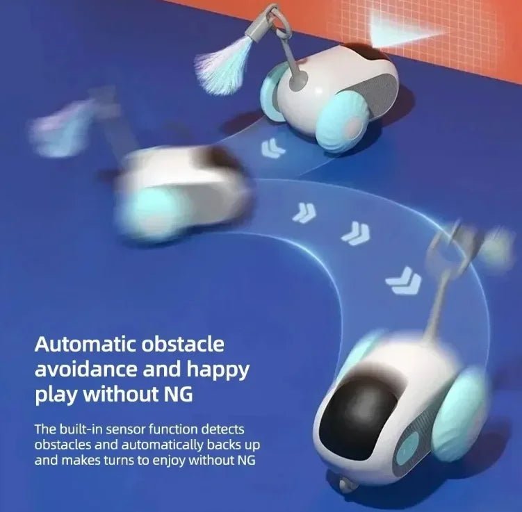 Electric cat toy remote control sports car self entertainment toy suitable for cats indoor interactive intelligent - PAWSTHENTICS