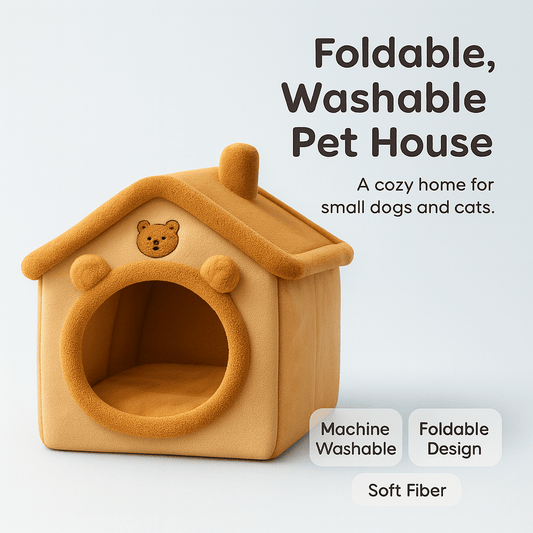 Foldable, Washable Pet House for Small Dogs and Cats - PAWSTHENTICS