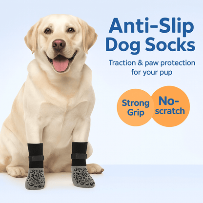 GripGuard™ Dog Socks – 4 Pack - PAWSTHENTICS