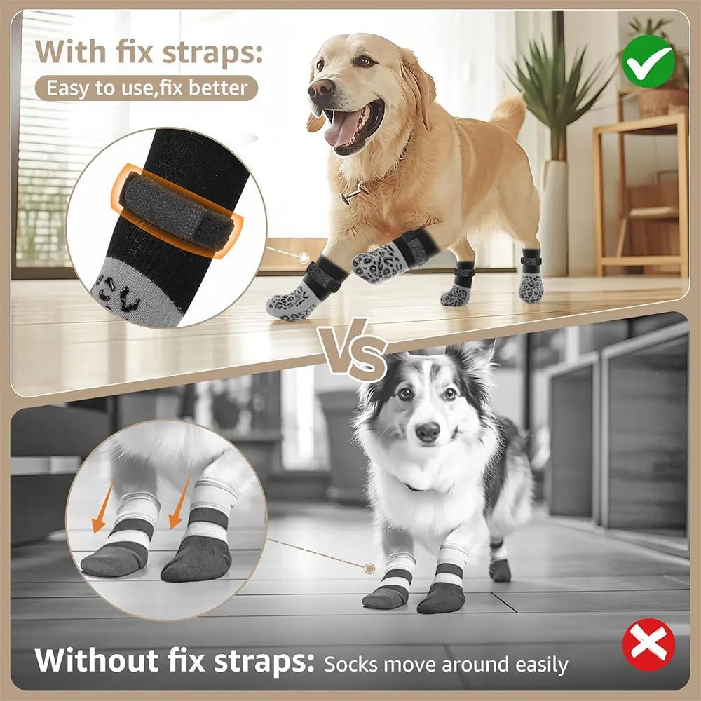GripGuard™ Dog Socks – 4 Pack - PAWSTHENTICS