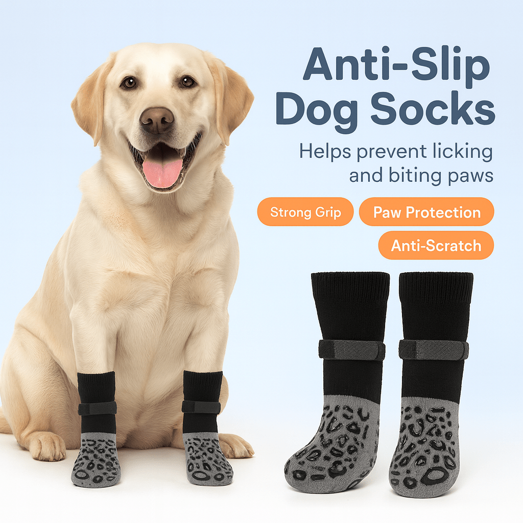 GripGuard™ Dog Socks – 4 Pack - PAWSTHENTICS