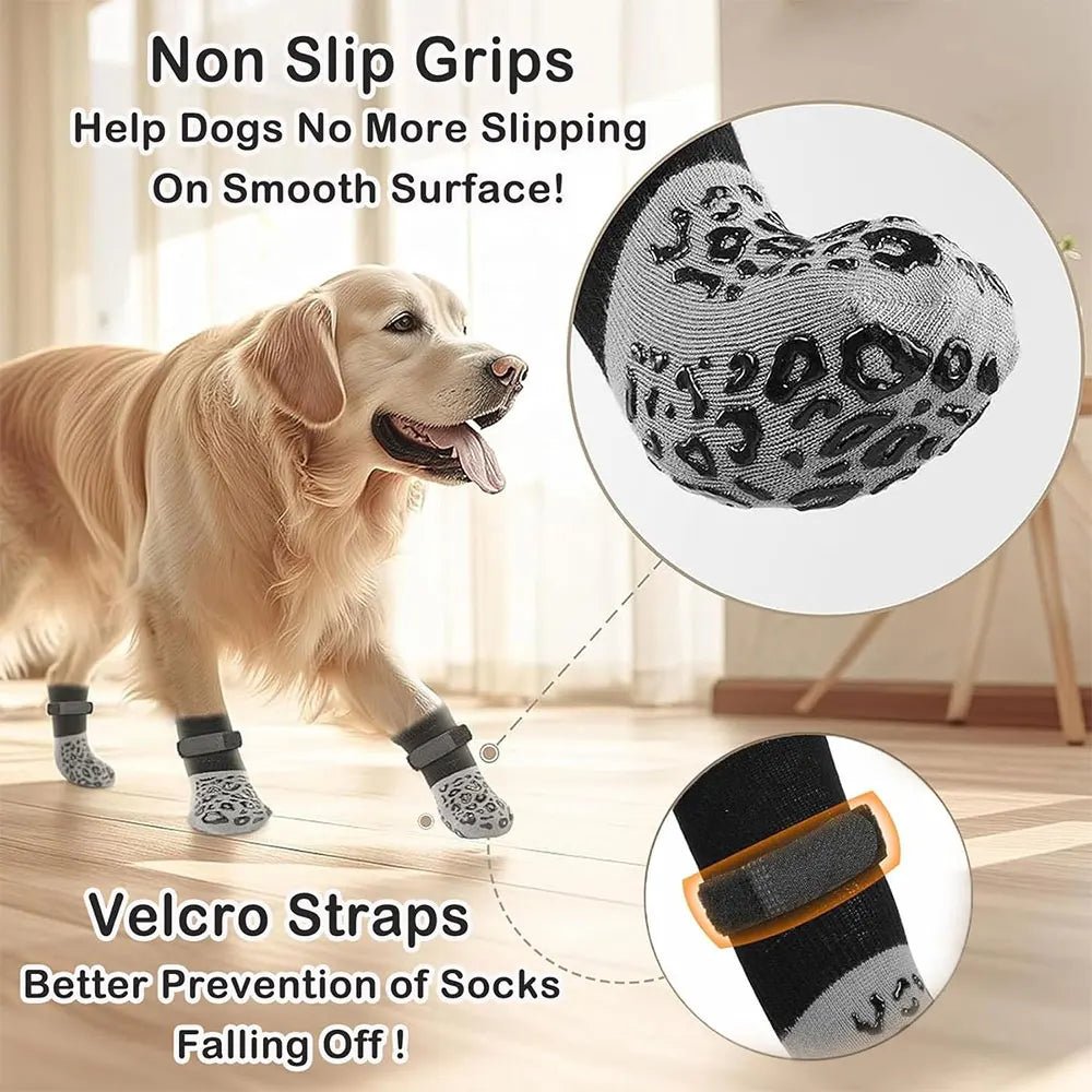 GripGuard™ Dog Socks – 4 Pack - PAWSTHENTICS