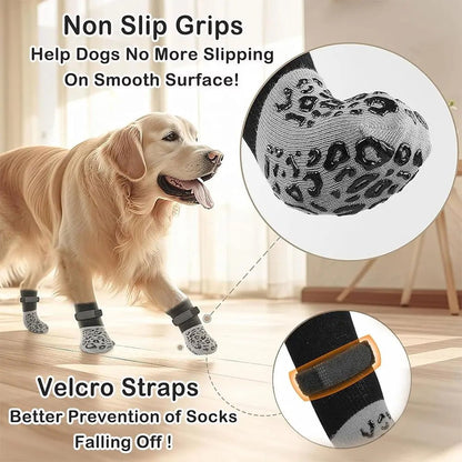 GripGuard™ Dog Socks – 4 Pack - PAWSTHENTICS