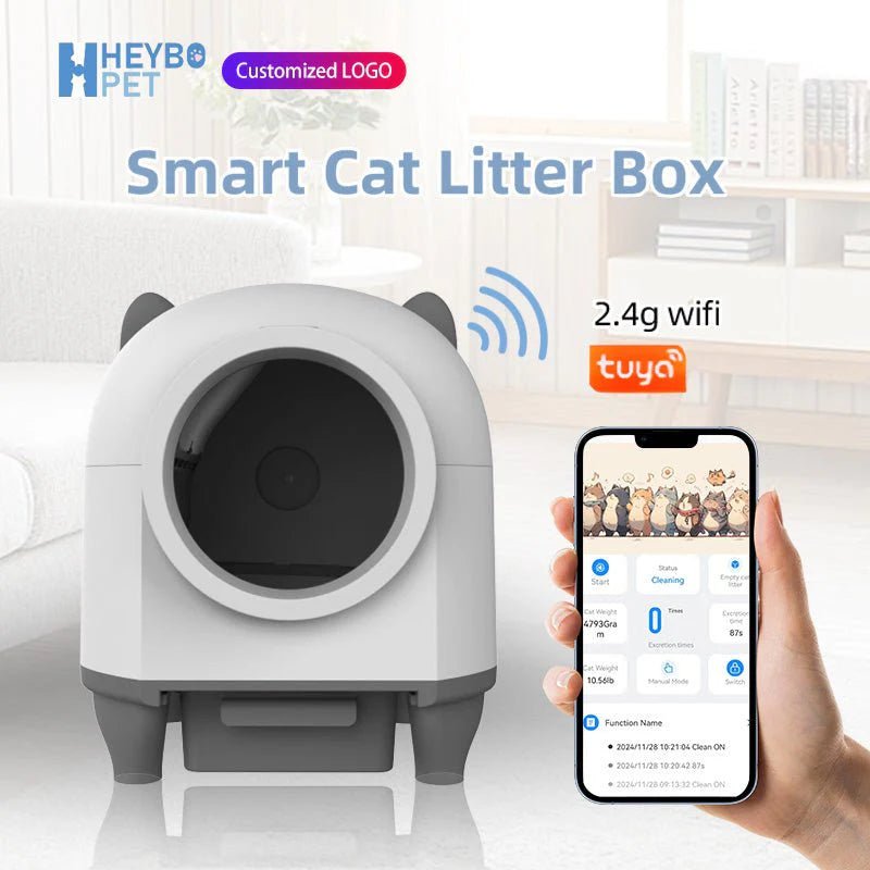 HEYBO 80L Automatic Self - Cleaning Cat Litter Box - PAWSTHENTICS