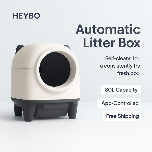 HEYBO 80L Automatic Self - Cleaning Cat Litter Box - PAWSTHENTICS