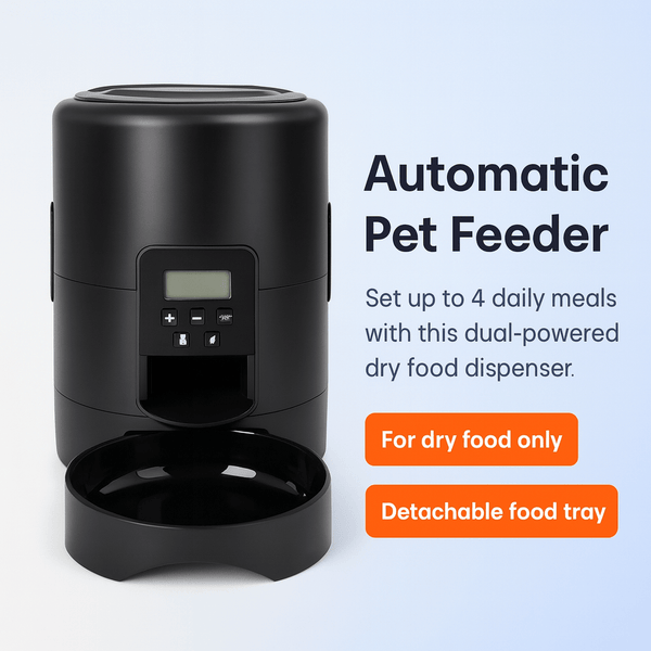 HEYBO Automatic Cat Feeder 2L Dry Food Dispenser - PAWSTHENTICS