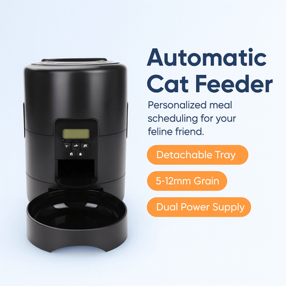 HEYBO Automatic Cat Feeder 2L Dry Food Dispenser - PAWSTHENTICS