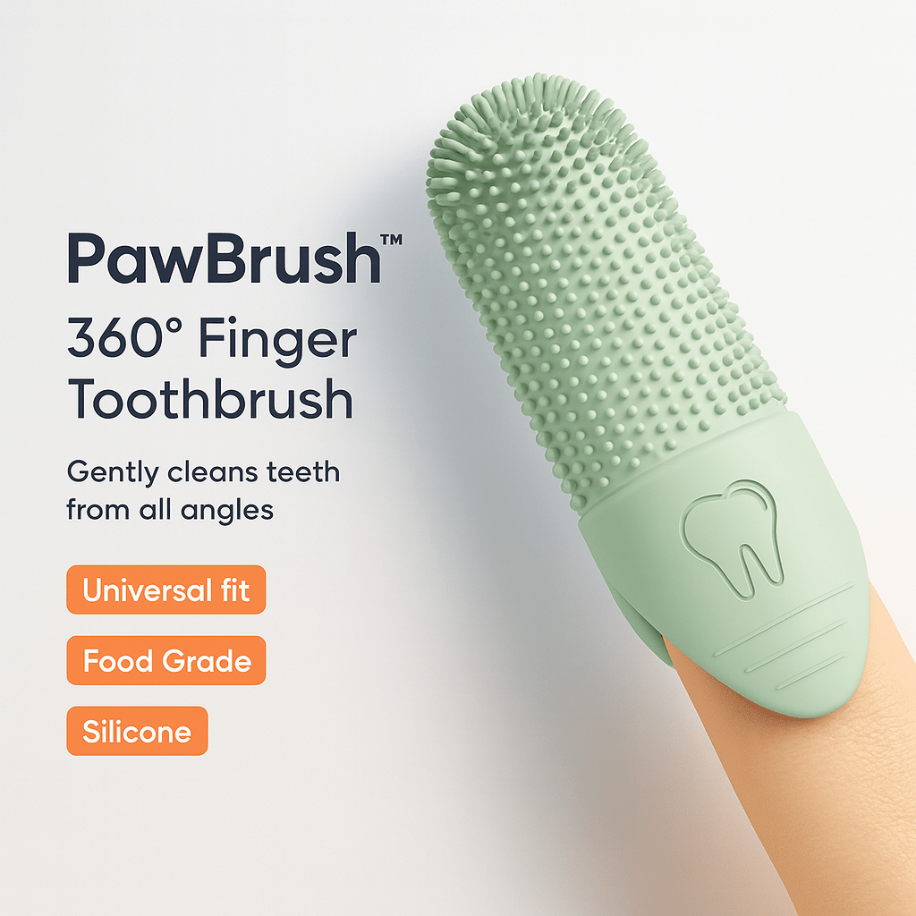 PawBrush™ 360° Finger Toothbrush - PAWSTHENTICS
