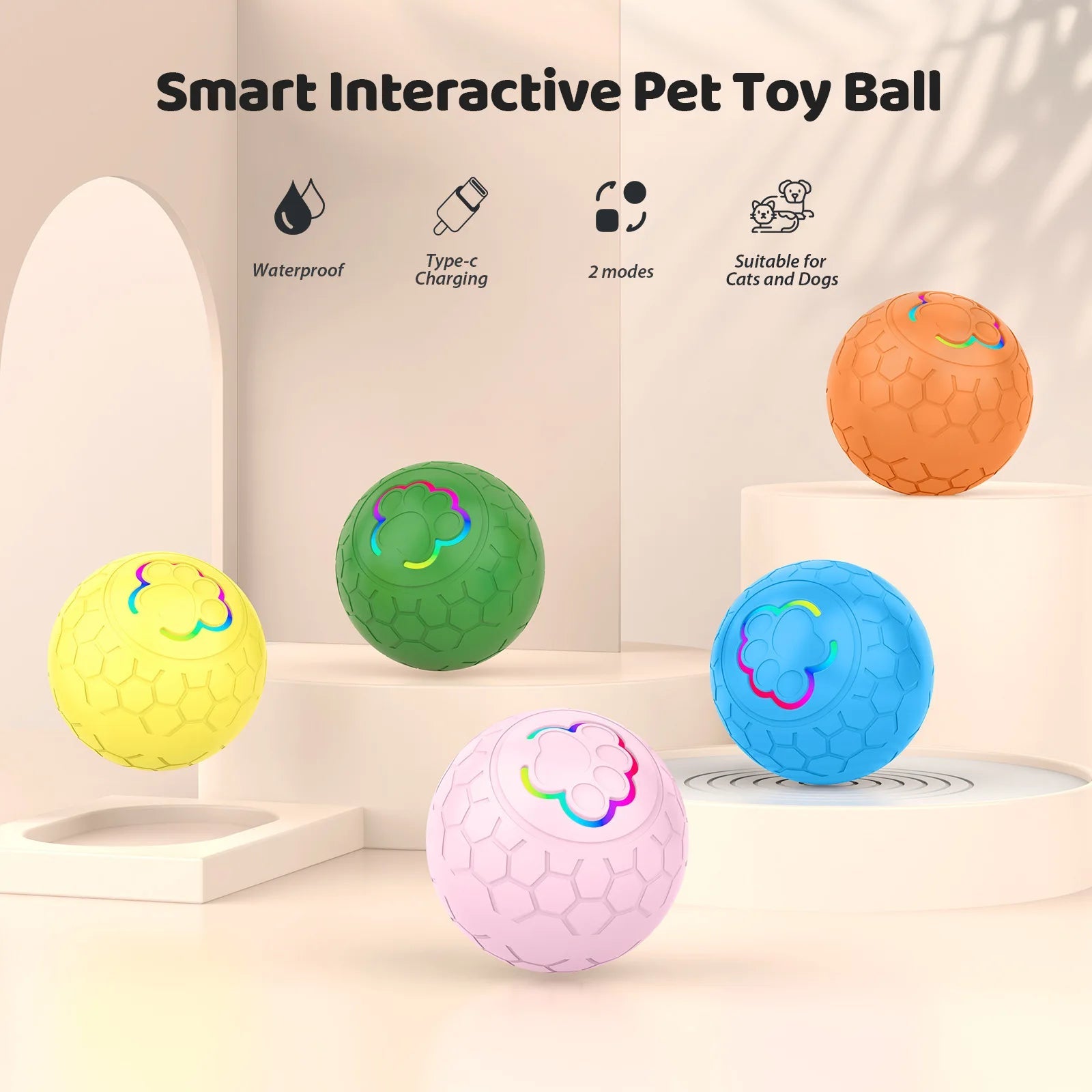 PawMotion™ Smart Toy Ball - PAWSTHENTICS