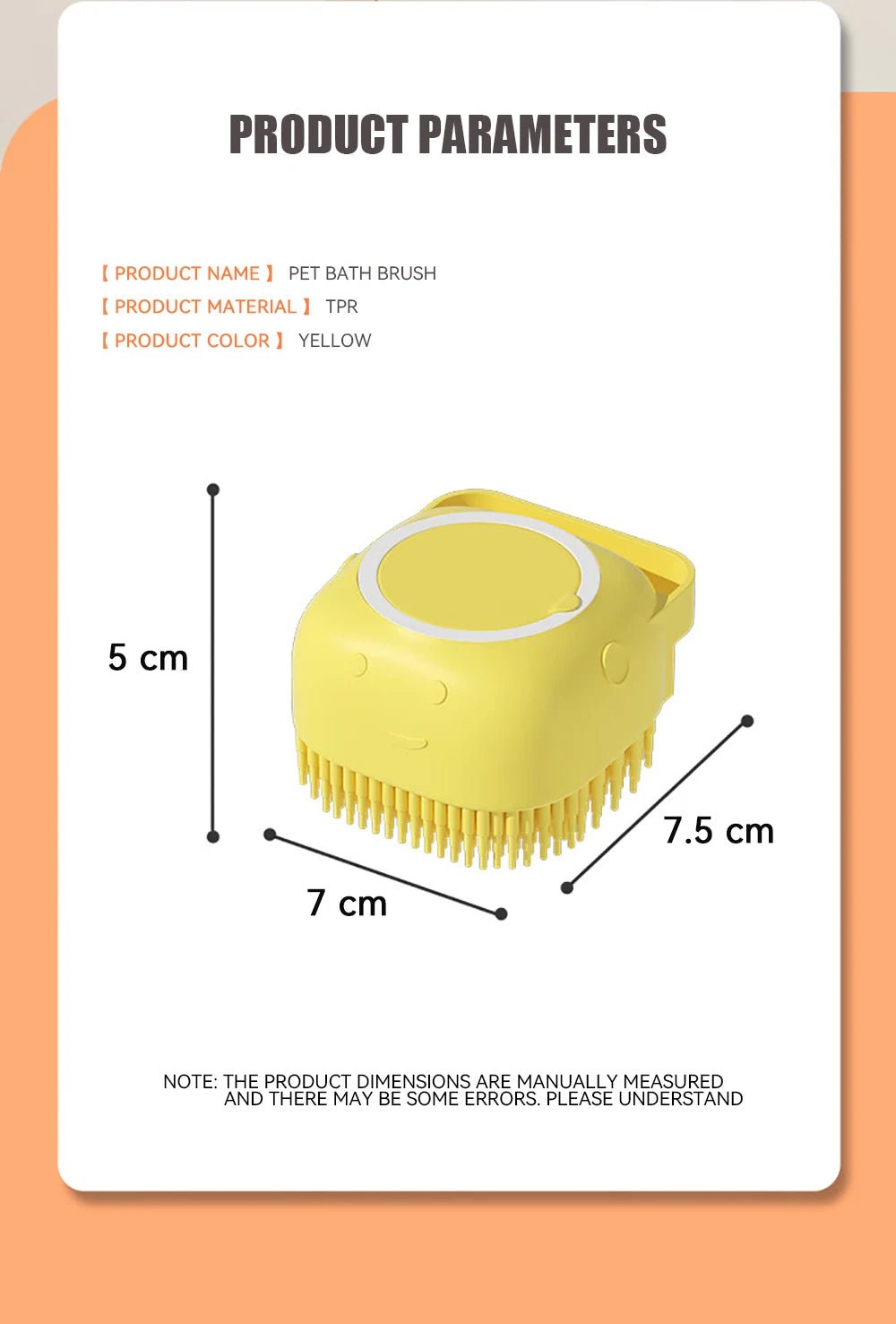 PawScrub™ 2 - in - 1 Bath Brush - PAWSTHENTICS