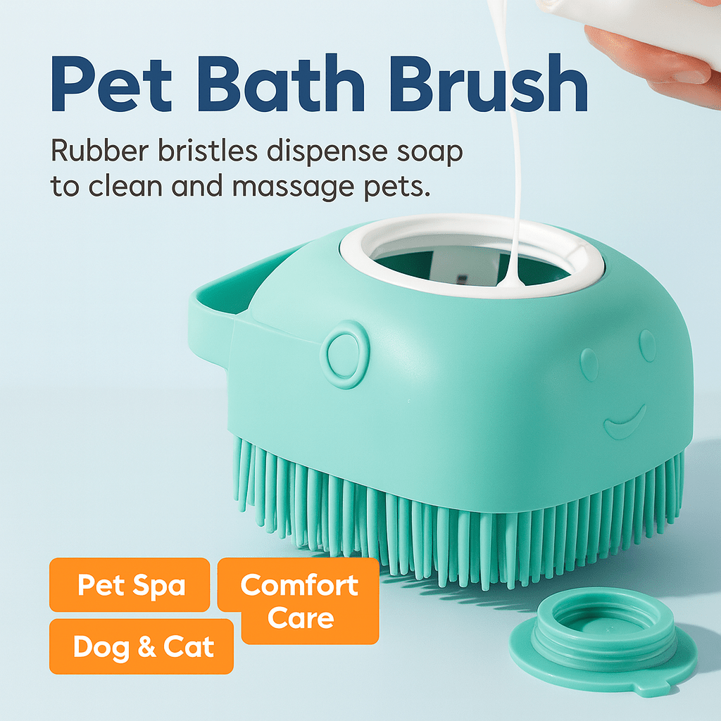PawScrub™ 2 - in - 1 Bath Brush - PAWSTHENTICS