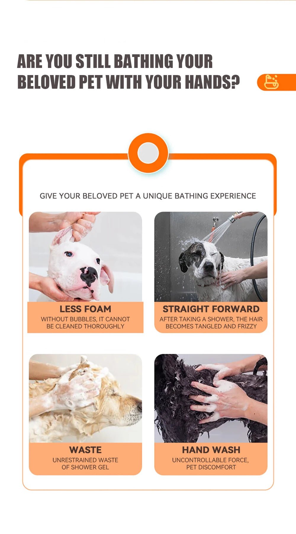 PawScrub™ 2 - in - 1 Bath Brush - PAWSTHENTICS
