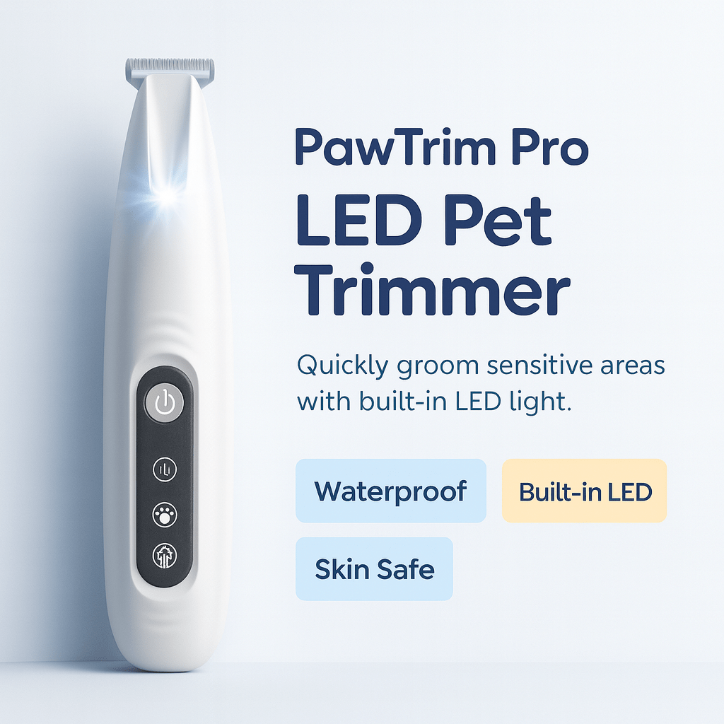 PawTrim Pro™ LED Pet Trimmer - PAWSTHENTICS
