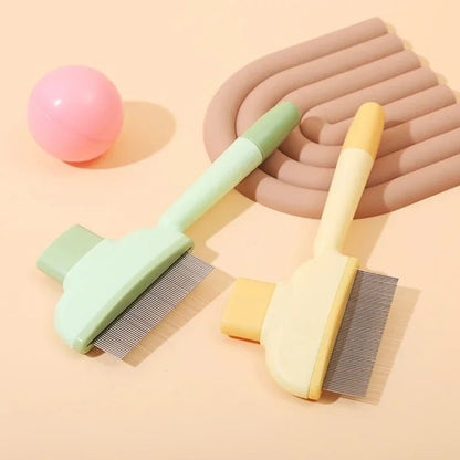 Pet Cat Comb Cat and Dog Hair Removal Brush Cleaning Hair Cleaner Beauty Cleaning Supplies Cat and Dog Universal Pet Supplies - PAWSTHENTICS