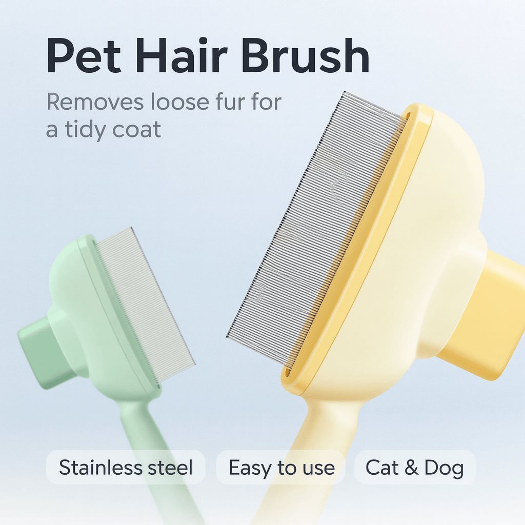 Pet Cat Comb Cat and Dog Hair Removal Brush Cleaning Hair Cleaner Beauty Cleaning Supplies Cat and Dog Universal Pet Supplies - PAWSTHENTICS