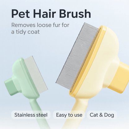 Pet Cat Comb Cat and Dog Hair Removal Brush Cleaning Hair Cleaner Beauty Cleaning Supplies Cat and Dog Universal Pet Supplies - PAWSTHENTICS